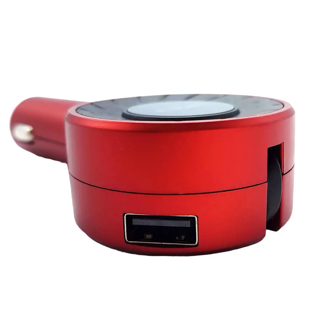 Автомобильный адаптер UFT с двумя USB портами 3 в 1 Lightning + Micro USB + Type-C M+ СC2 - фото 3