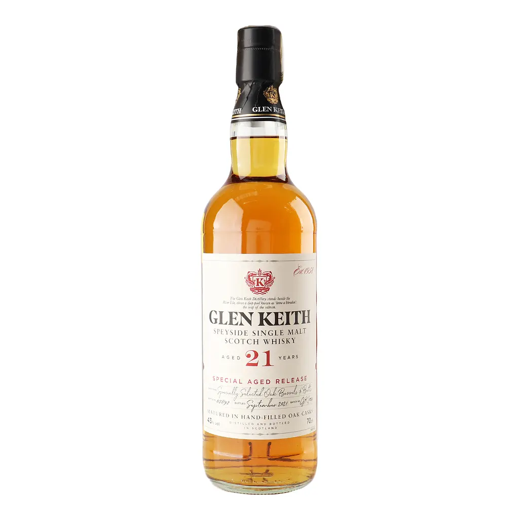 Віскі Glen Keith 21 yo Speyside Single Malt Scotch Whisky 43% 0.7 л, в подарунковій упаковці - фото 6