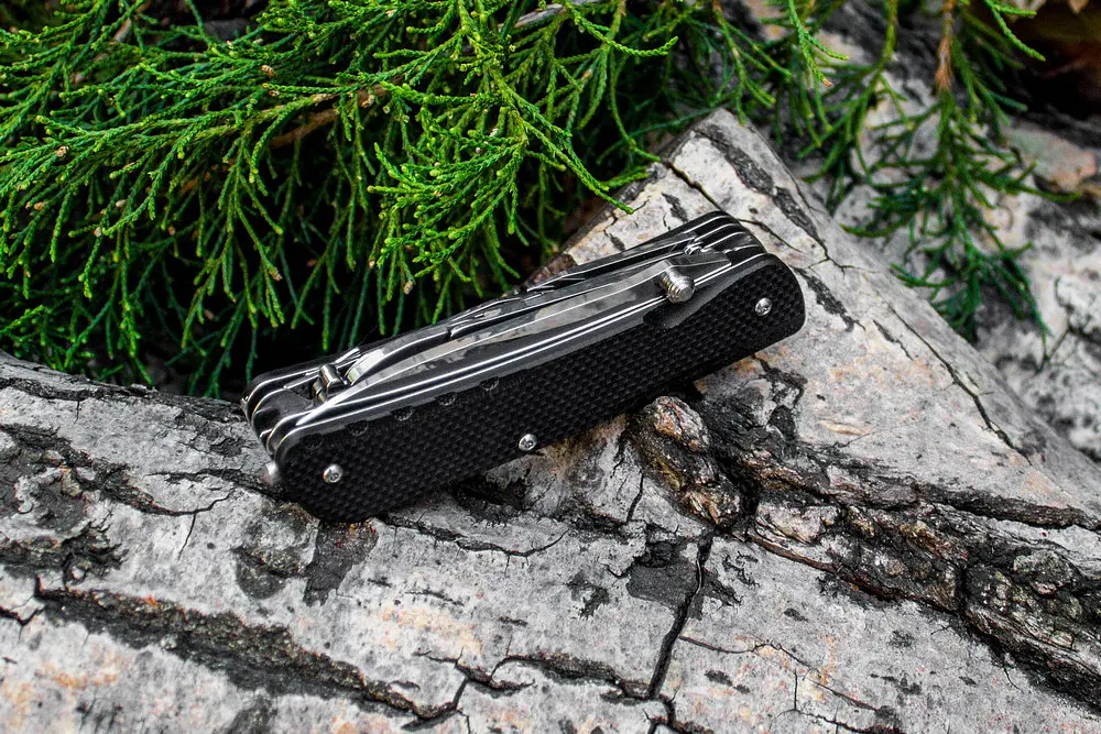 Багатофункціональний ніж Ruike Trekker LD41-B, (8.5 см) 12C27 / G10 чорний, 22 інстр. - фото 8