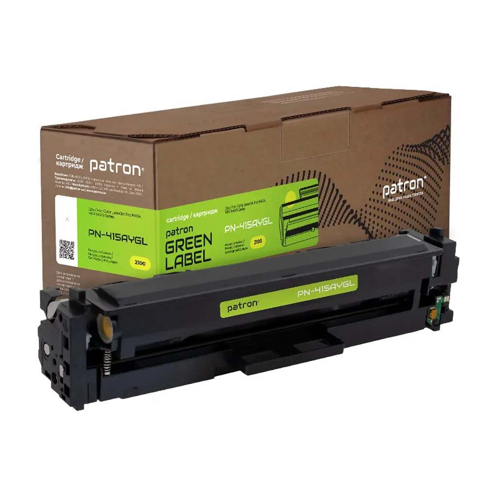 Картридж Patron HP 415A (W2032A) Green Label, yellow (PN-415AYGL)