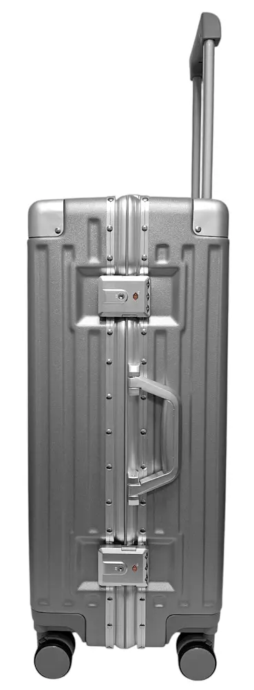 Валіза середня M Madisson Snowball 66503 M 64x43x26 см 100% полікарбонат на клямках Срібна - фото 7