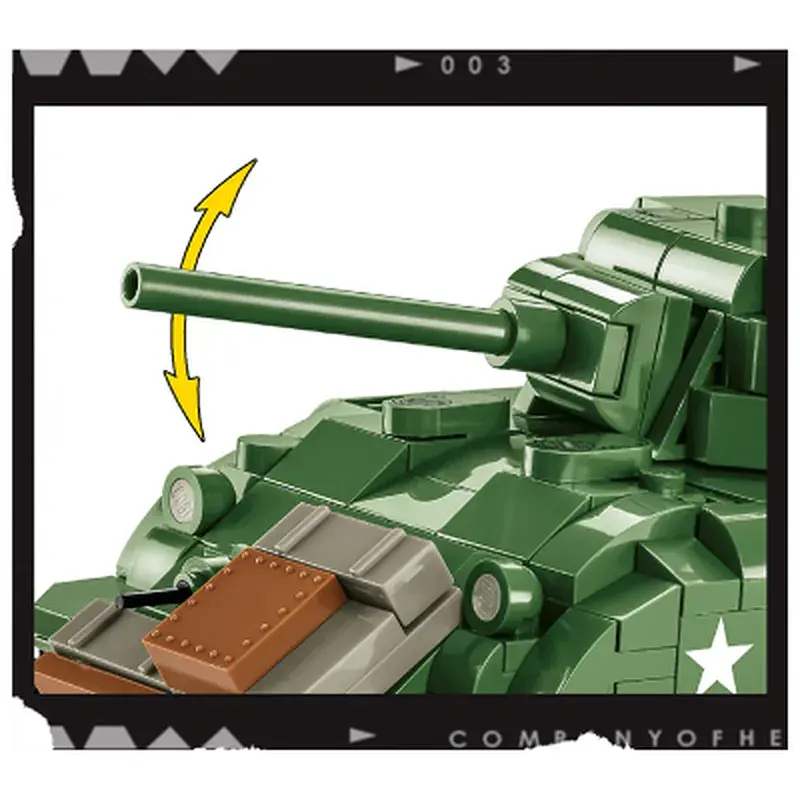 Конструктор Cobi Company of Heroes 3 Танк M4 Шерман, 615 деталей (COBI-3044) - фото 3