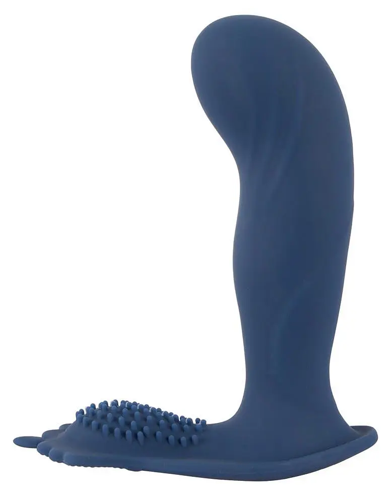 Стимулятор простати You2Toys Vibrating Butt Plug With Nubs, 11.7 см синій - фото 3