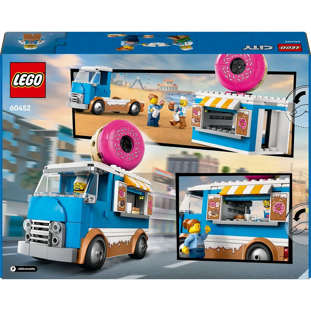 Конструктор LEGO City Вантажівка з пончиками 196 деталей (60452) - фото 2