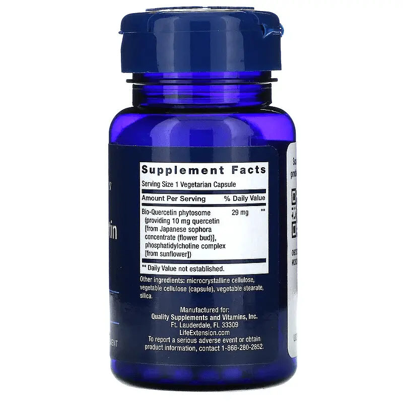 Кверцетин Bio-Quercetin 30 капсул Life Extension vit0005756 - фото 2