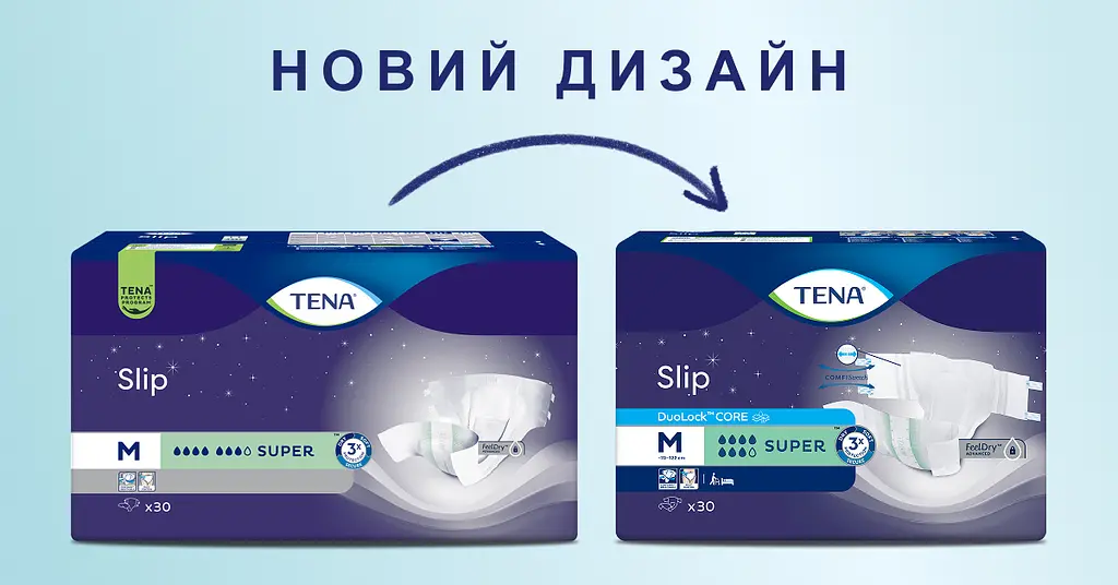 Підгузки для дорослих Tena Slip Super Medium 30 шт. - фото 3