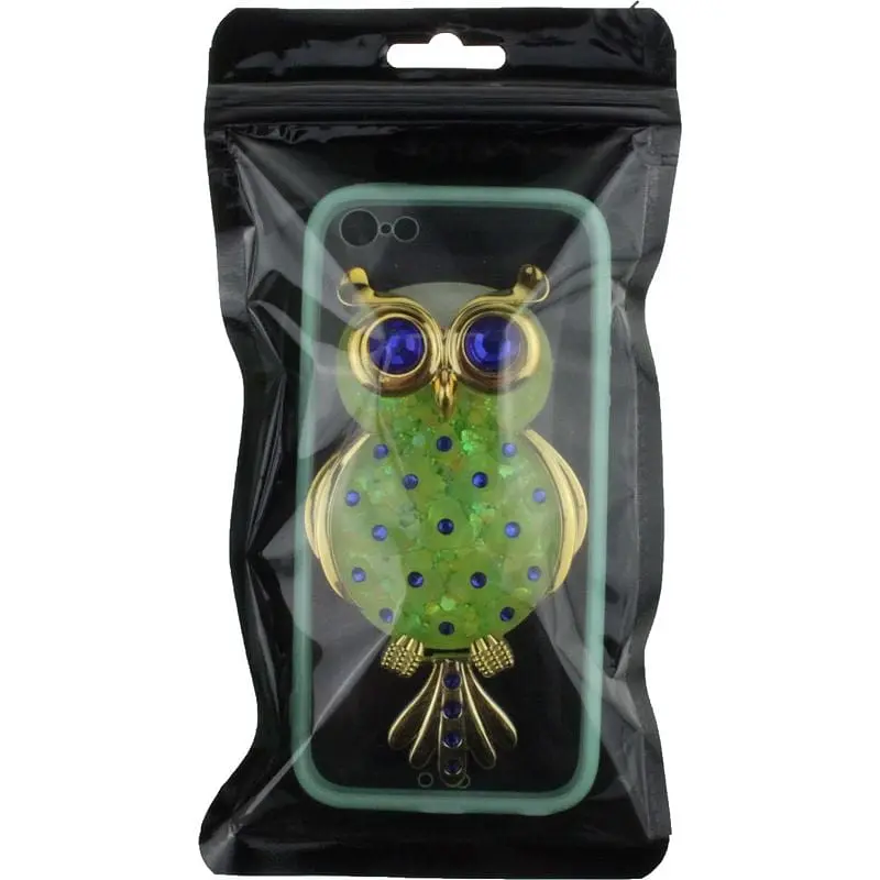 Чохол-накладка Toto TPU Case Decorative Stones IPhone 5/5S/SE Owl Green - фото 2