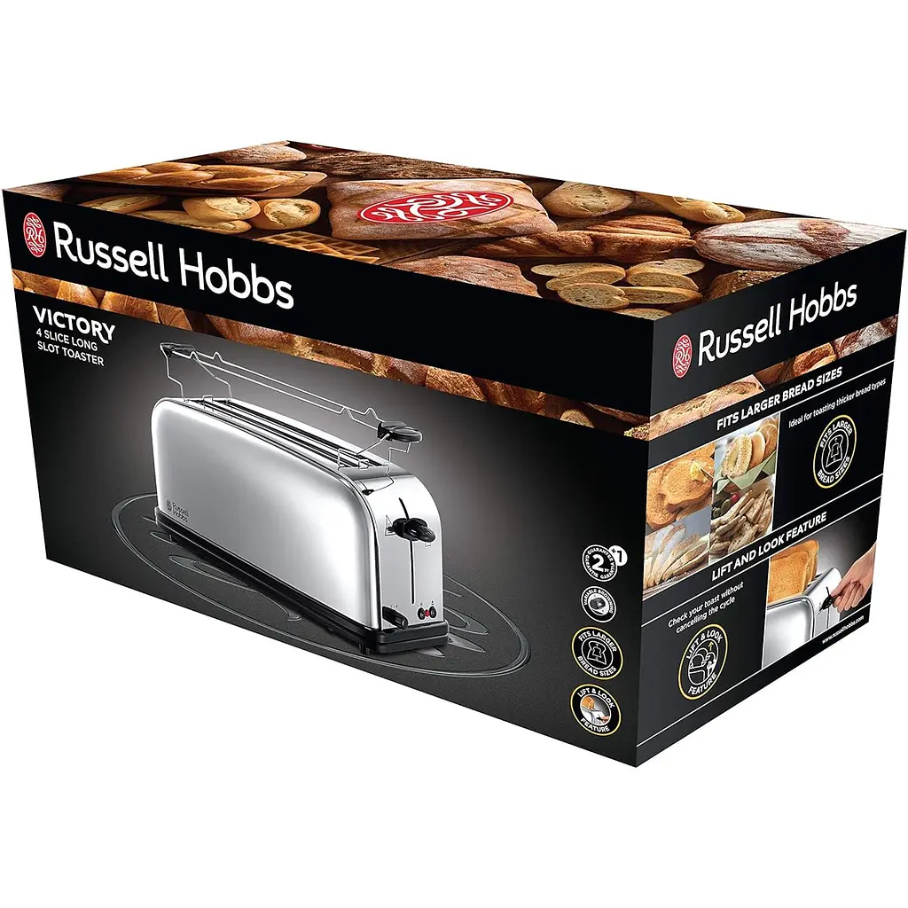 Тостер Russell Hobbs Chester 1600 Вт сріблястий (23520-56) - фото 2
