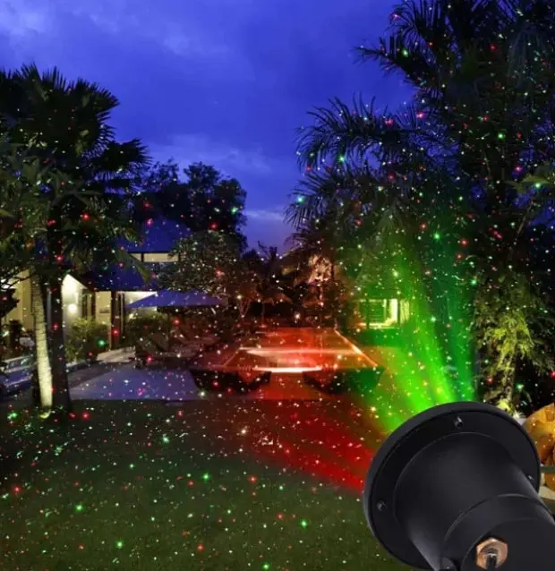 Лазерний проектор Star Shower Lazer light (для вулиці і вдома) Зірки - фото 7