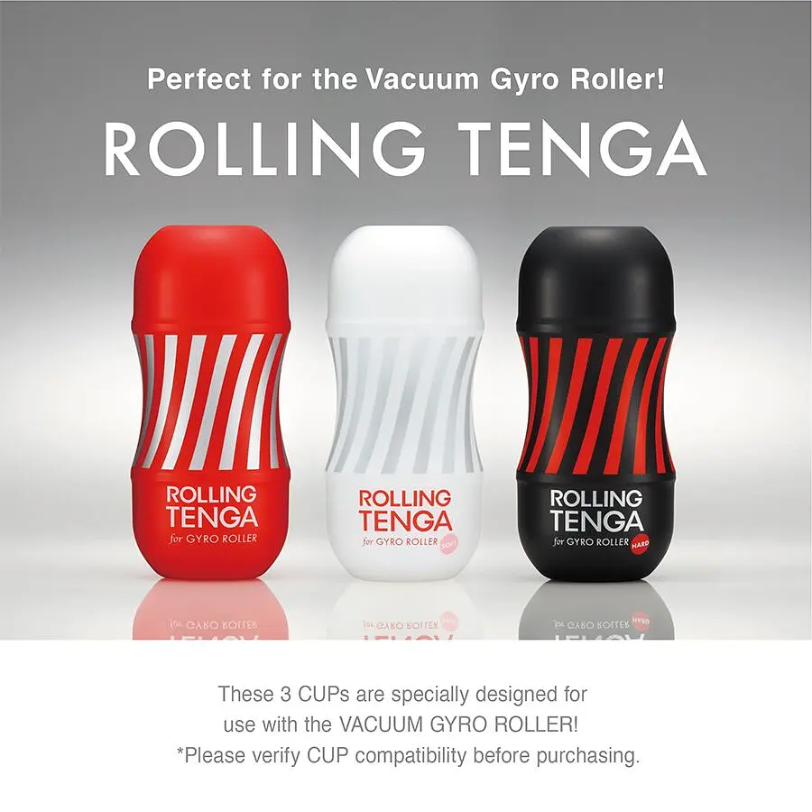 Автоматичний мастурбатор Tenga VACUUM GYRO ROLLER SET, ротація та вакуум, сумісний з Tenga Cup - фото 7