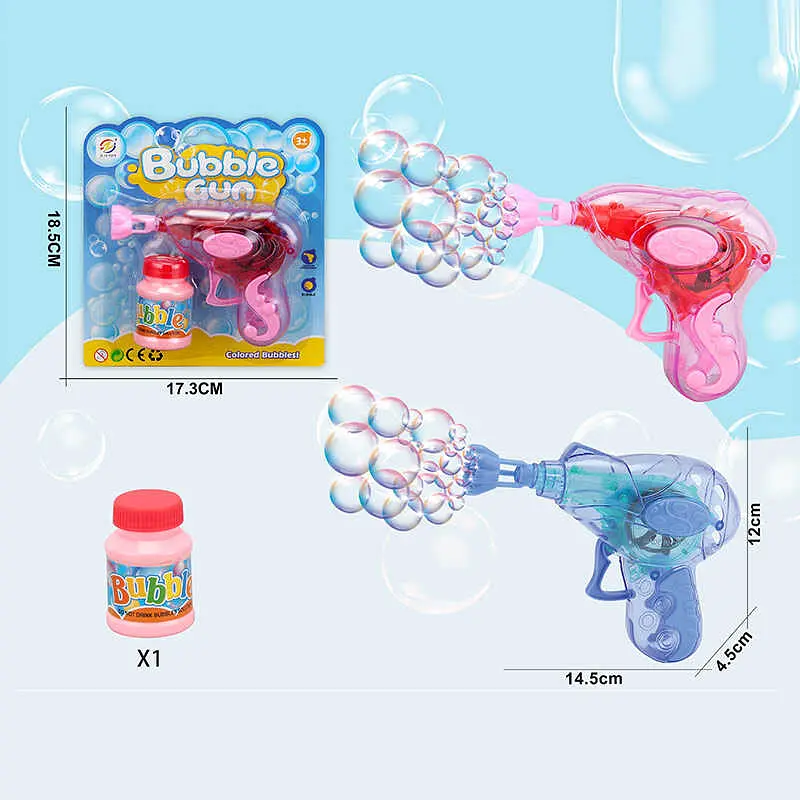 Пістолет з мильними бульбашками, механічний, з мильним розчином (В асортименті) 609-29 - фото 2