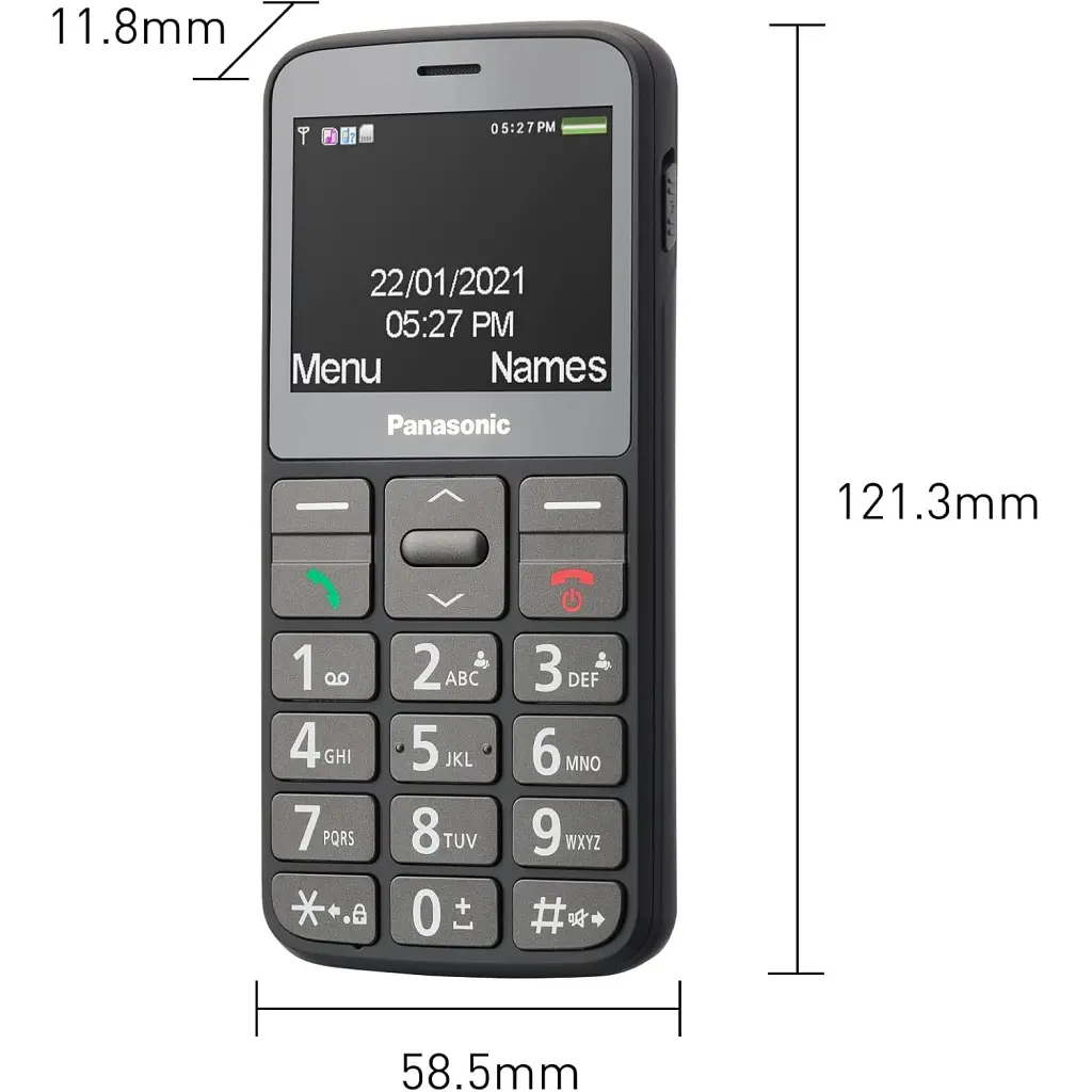 Мобільний телефон Panasonic KX-TU160 Grey (KX-TU160EXG) - фото 12