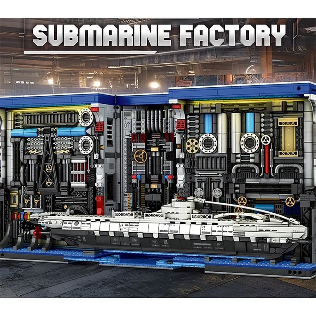 Конструктор Reobrix Submarine Factory 3D-книжка на полицю (66038) [160321] - фото 7