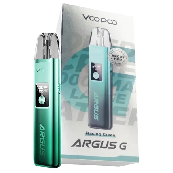 Електронна сигарета Под-система VooPoo Argus G 25 W Pod 1000 mAh 2 ml Kit Racing Green (15145) - фото 3