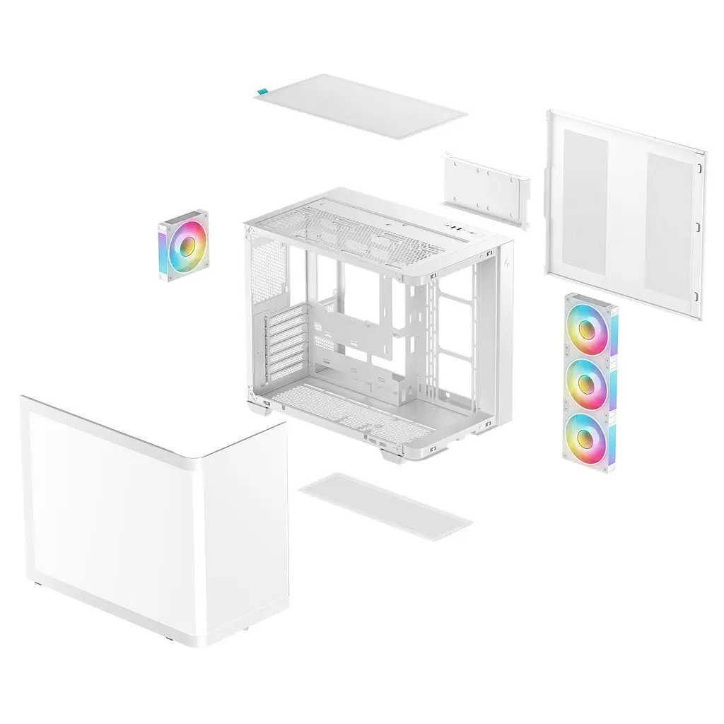 Корпус DeepCool CG530U 4F белый (R-CG530U-WHAGA4-G) без блока питания - фото 3
