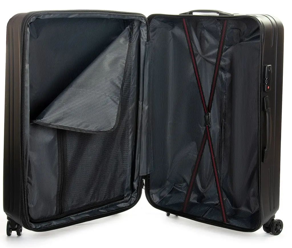 Валіза маленька Fashion з розширенням маленька 20 дюймів S 35x50x24 см ABS-пластик Чорний - фото 7