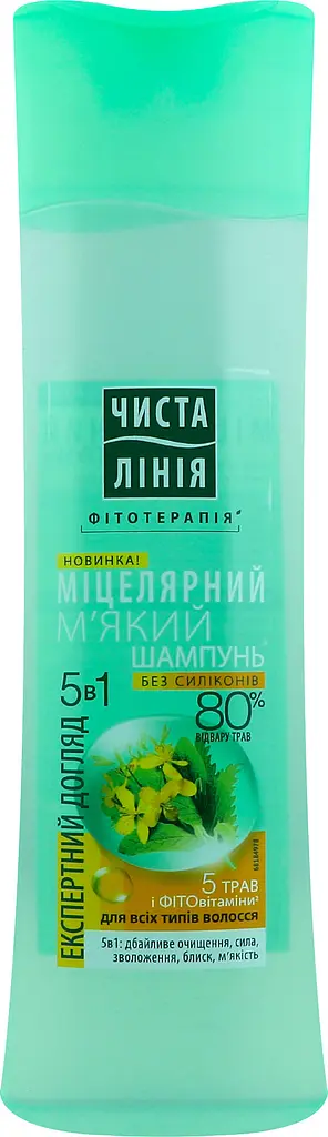 Шампунь Чистая Линия Сила 5 трав, для всех типов волос, 400 мл - фото 6