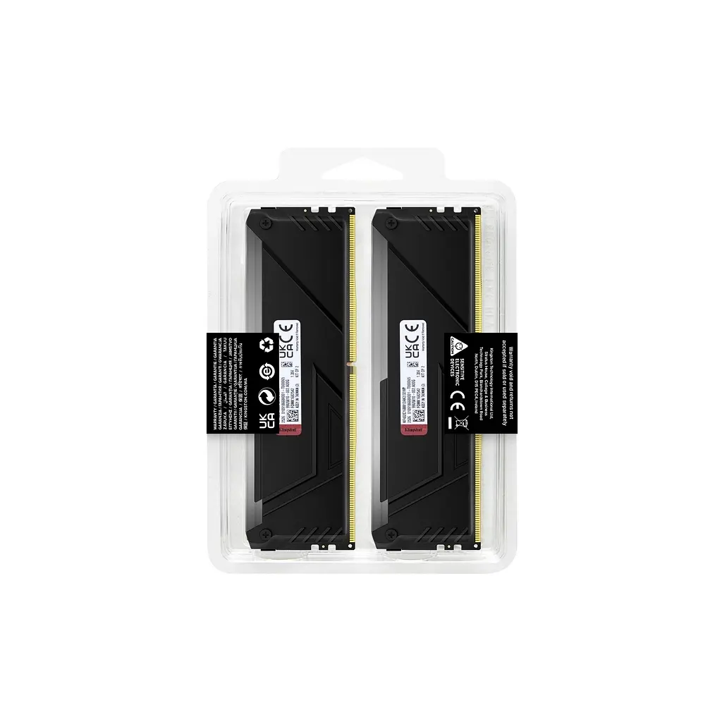 Модуль памяти для компьютера DDR4 32GB (2x16GB) 3200 MHz Beast RGB Black Kingston Fury (ex.HyperX) (KF432C16BB12AK2/32WP) - фото 6