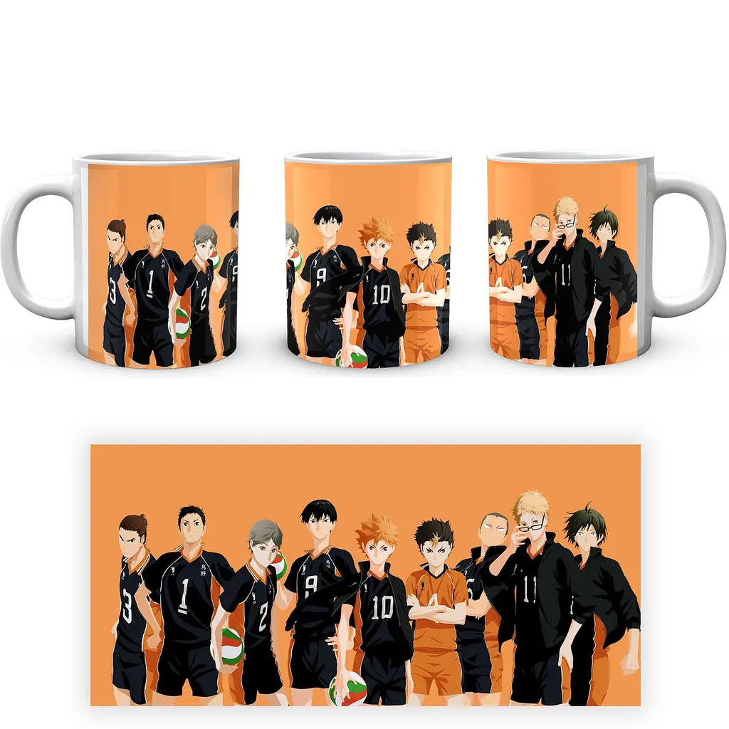 Кухоль GeekLand Haikyu!! Волейбол Карасуно HK 001.12 330 мл білий - фото 3