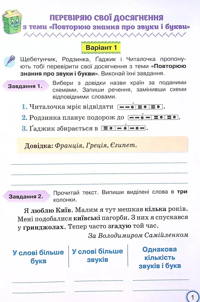 Мої досягнення. Тематичні діагностичні роботи з української мови. 4 клас - фото 2