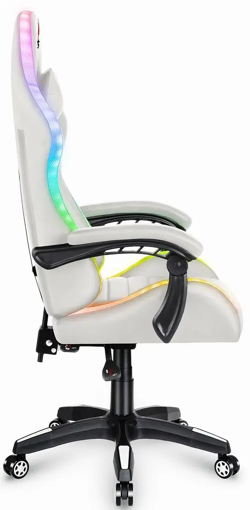 Компьютерное кресло Hell's HC-1003 LED RGB White - фото 5