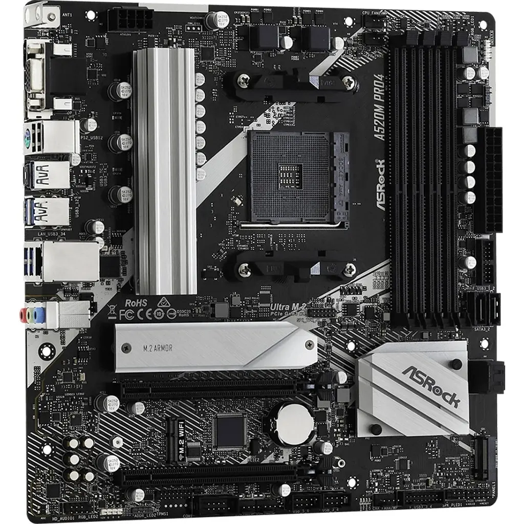 Материнська плата ASRock A520M Pro4 [147016] - фото 2