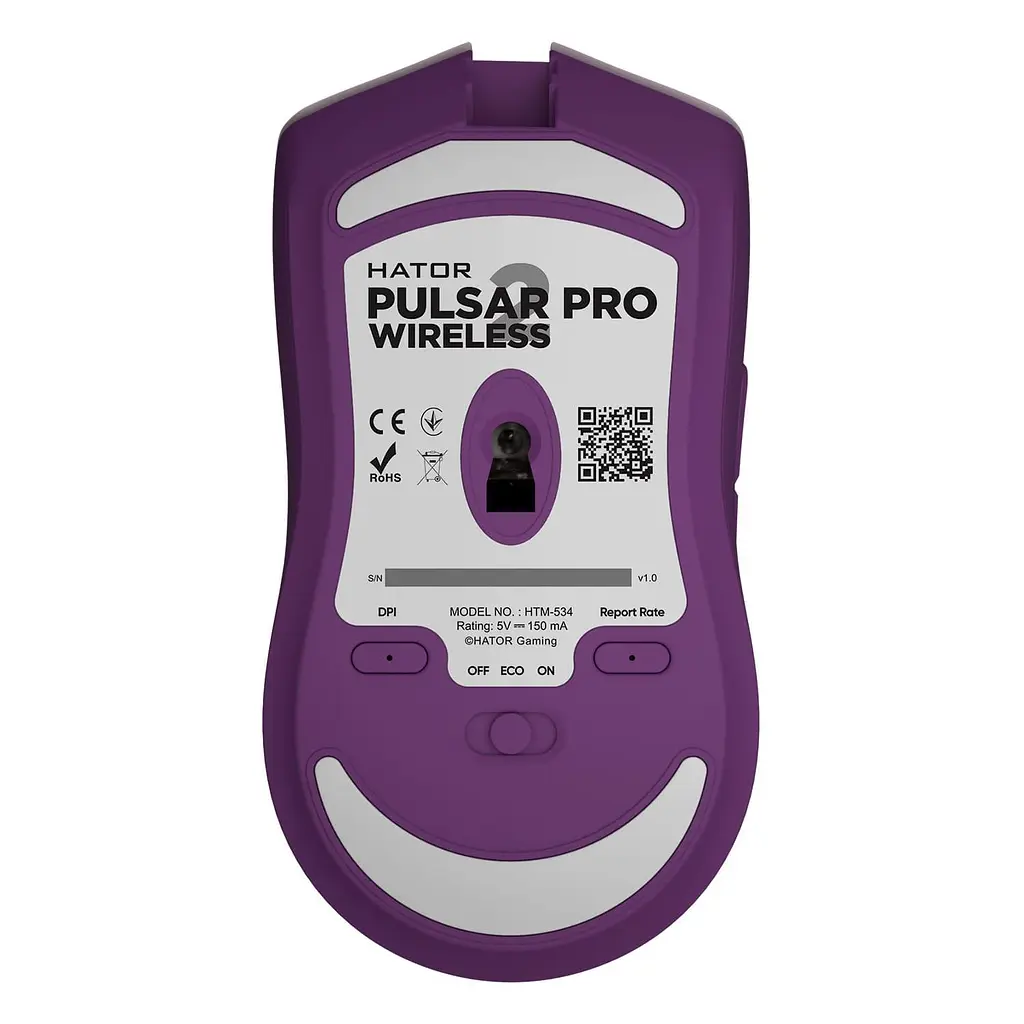 Беспроводная мышь HATOR Pulsar 2 PRO Wireless Lilac (HTM-534) Б/у - фото 5