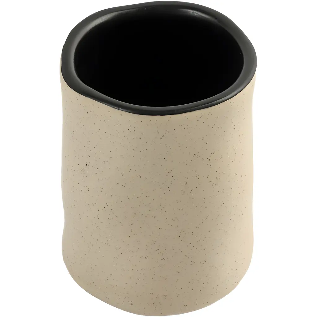 Подставка для зубных щеток Porto 350 мл бежевый (BA-33 BEIGE/BLACK) - фото 2