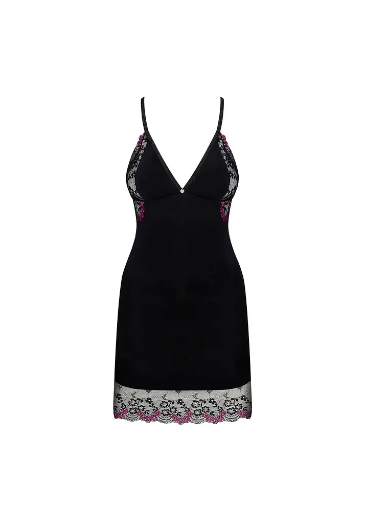 Комплект белья Obsessive Vanessme L/XL (черный) - фото 11