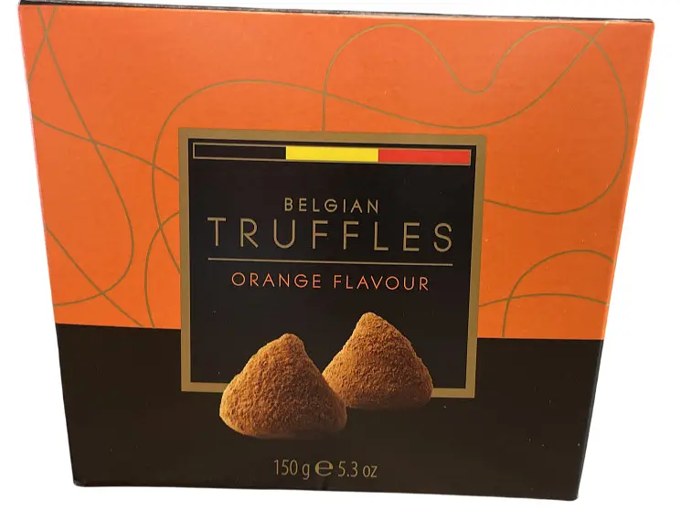 Цукерки Belgian Truffles шоколадні трюфелі зі смаком апельсина 150 г (5420066370049)