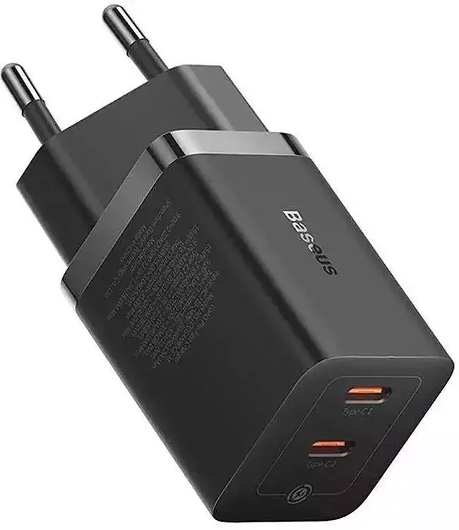 Мережевий зарядний пристрій Baseus GaN5 Pro Fast Charger 2Type-C 40W CCGP180101 Black - фото 2