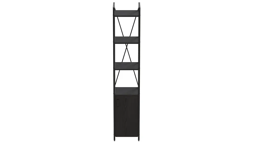 Етажерка 4/34 Серії Конект з тумбою 179x34x28 Чорний ДСП Сосна Кембра FRD-104465 - фото 4