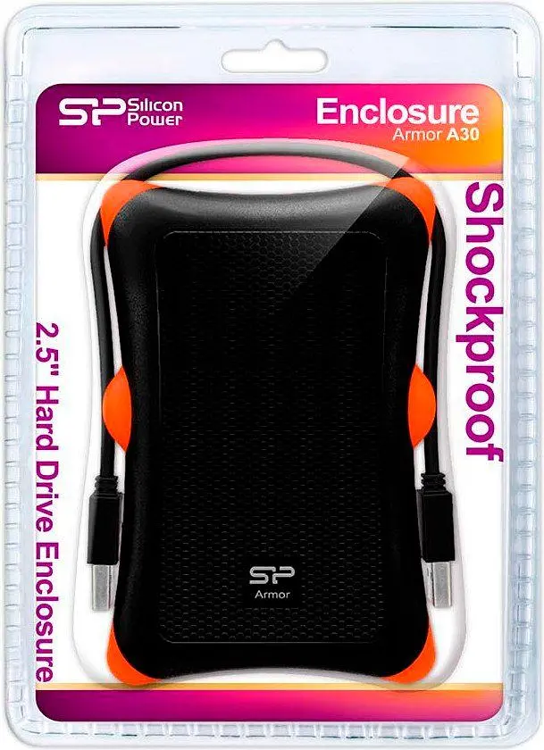 Зовнішня кишеня Silicon Power Armor A30 для HDD 2.5` USB 3.0 Black (SP000HSPHDA30S3K) [80176] - фото 6