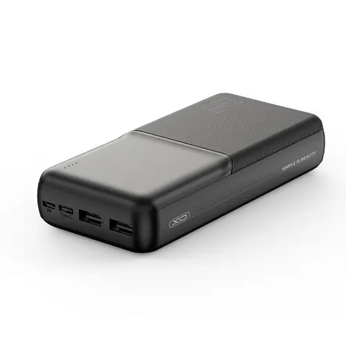 Універсальна мобільна батарея XO PR252 Lighted Mobile Power 20 000 mAh Чорний - фото 4