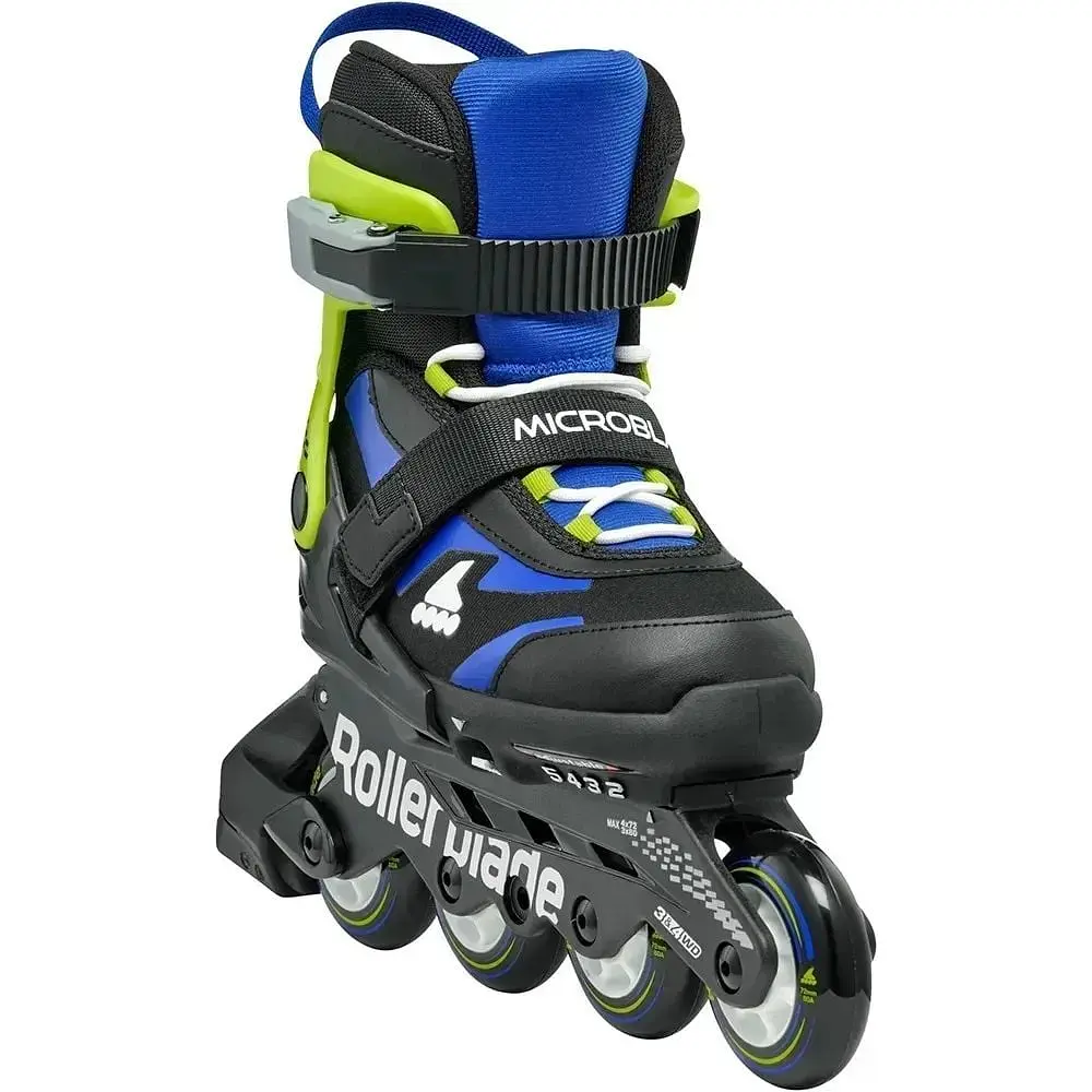 Ролики Rollerblade Microblade 33-36.5 Black-Blue (1012-86B0751530-NF01-33-36.5) - фото 4