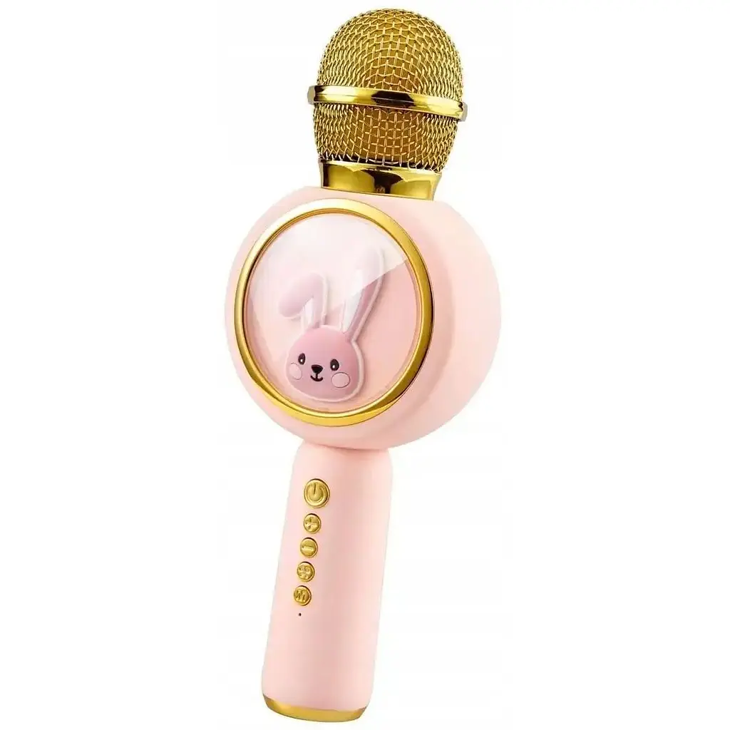 Мікрофон G-Toys Караоке Karaoke speaker X6 Pink, бездротовий - фото 2