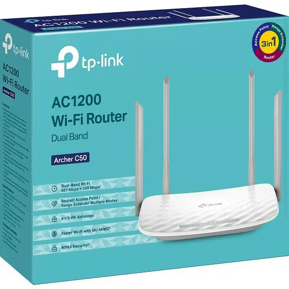 Бездротовий маршрутизатор (роутер) TP-Link Archer C50 V6 [100115] - фото 4
