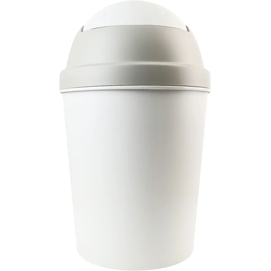 Відро для сміття MBM My Home з кришкою 9 л сіре (BIN-10 9L GRAY) - фото 4