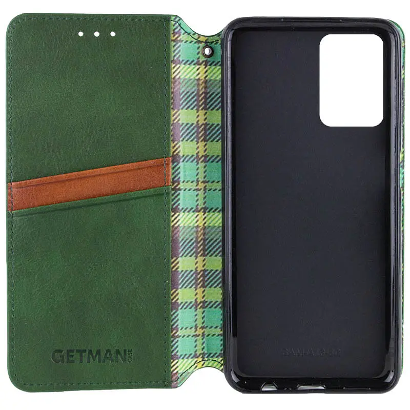 Шкіряний чохол-книжка Getman Cubic (PU) для Motorola Moto G24 / G04 / E14 Зелений - фото 3
