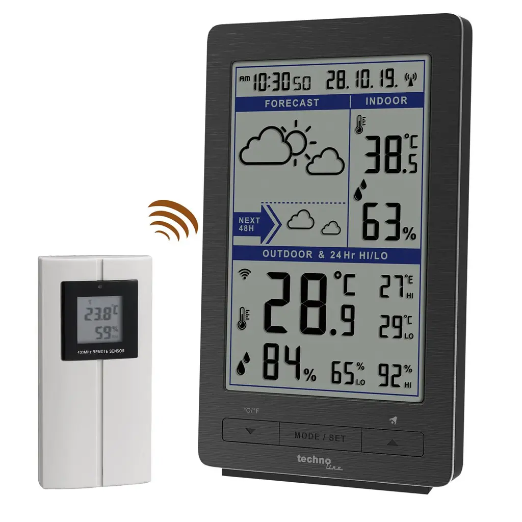 Метеостанція Technoline WS9485 Grey (WS9485) - фото 6