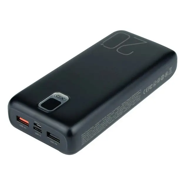 Портативный аккумулятор с кабелем XO PR185 20000 mAh черный - фото 4