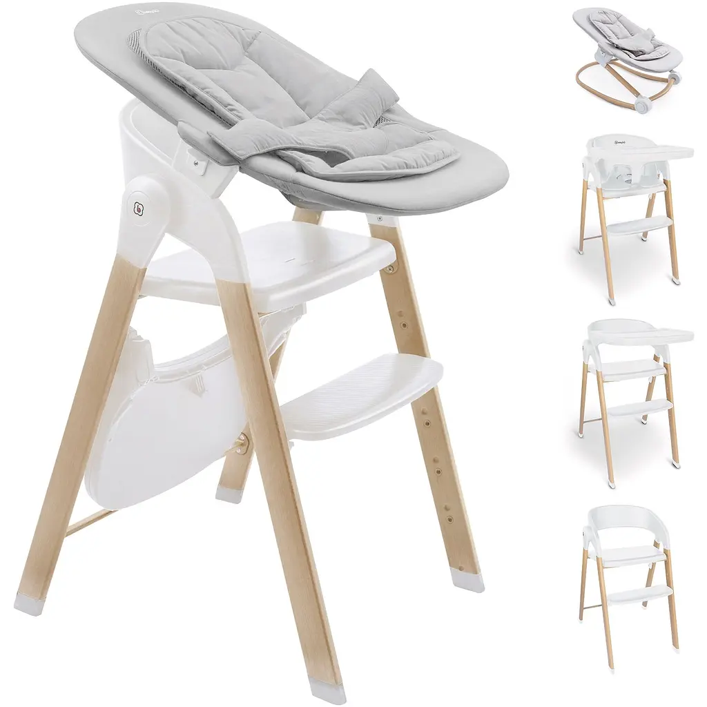 Стульчик для кормления BabyGO Levels 5 в 1 белый (51011) - фото 13