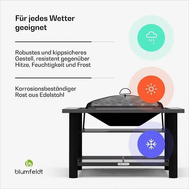 Мангал барбекю гриль Blumfeldt Merano Avanzato 3 в 1 (10041254) - фото 5