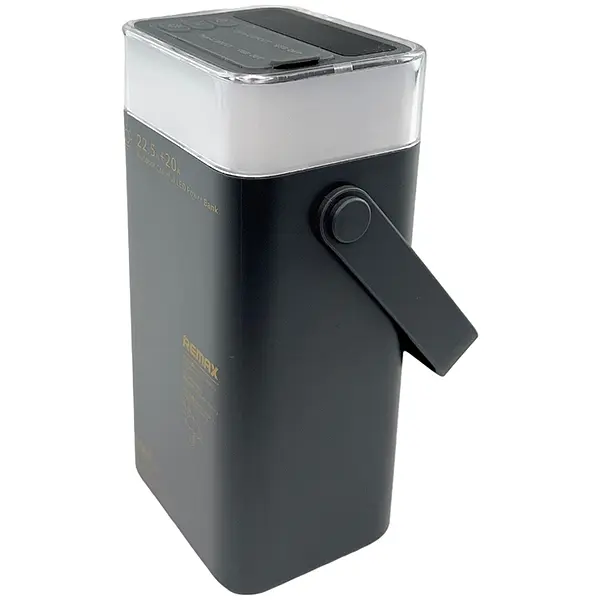 Павербанк Remax RPP-596 / 40000 мАг / до 22,5 Вт / USB-C+USB-A / PD+QC /з RGB ліхтариком / Сірий - фото 2