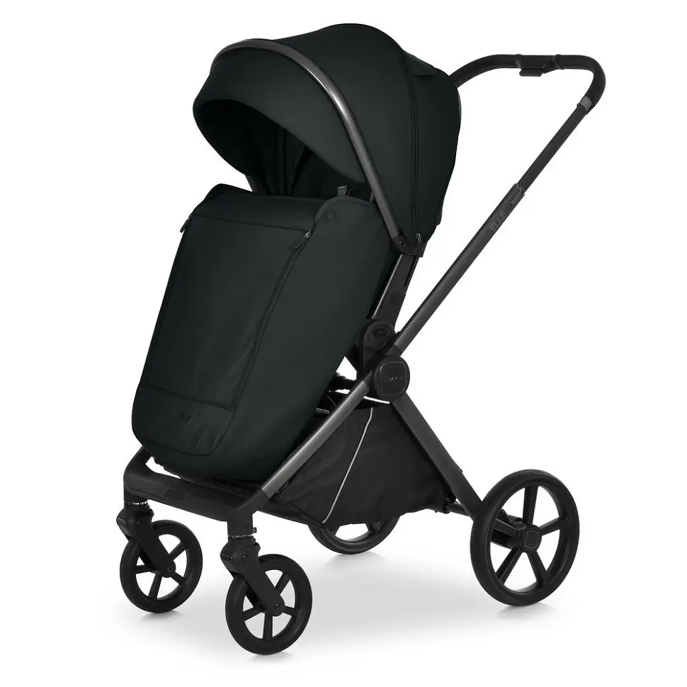 Коляска універсальна 2 в 1 ELLE ME 1221 Black - фото 4