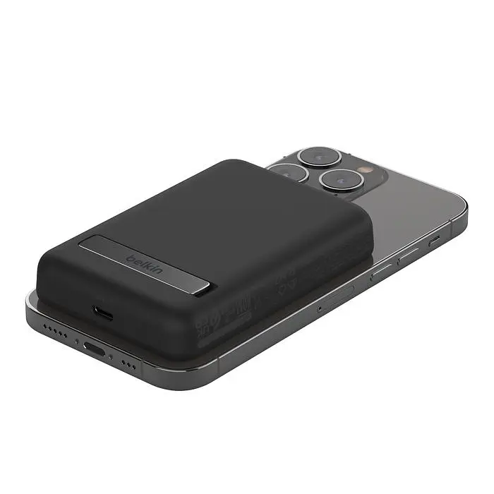 Портативний акумулятор із бездротовою зарядкою Power Bank Belkin Magnetic 5000 Black - фото 5