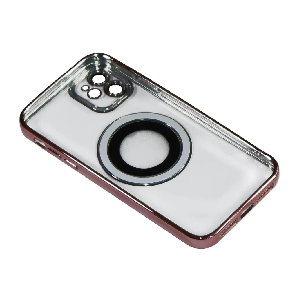 Магнитный чехол XON PhoneCase Magnetic для iPhone 11 (PCMC1111100P 8321) Розовый/Прозрачный - фото 2