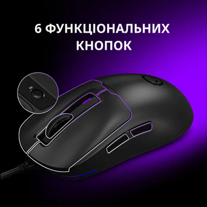 Мишка Lorgar MSA10 Ultralight USB White (LRG-MSA10-WH) - фото 8
