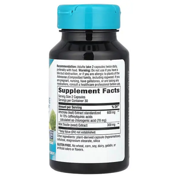 Артишок Artichoke 60 Vegan Capsules Nature's Way vit0006559 - фото 2