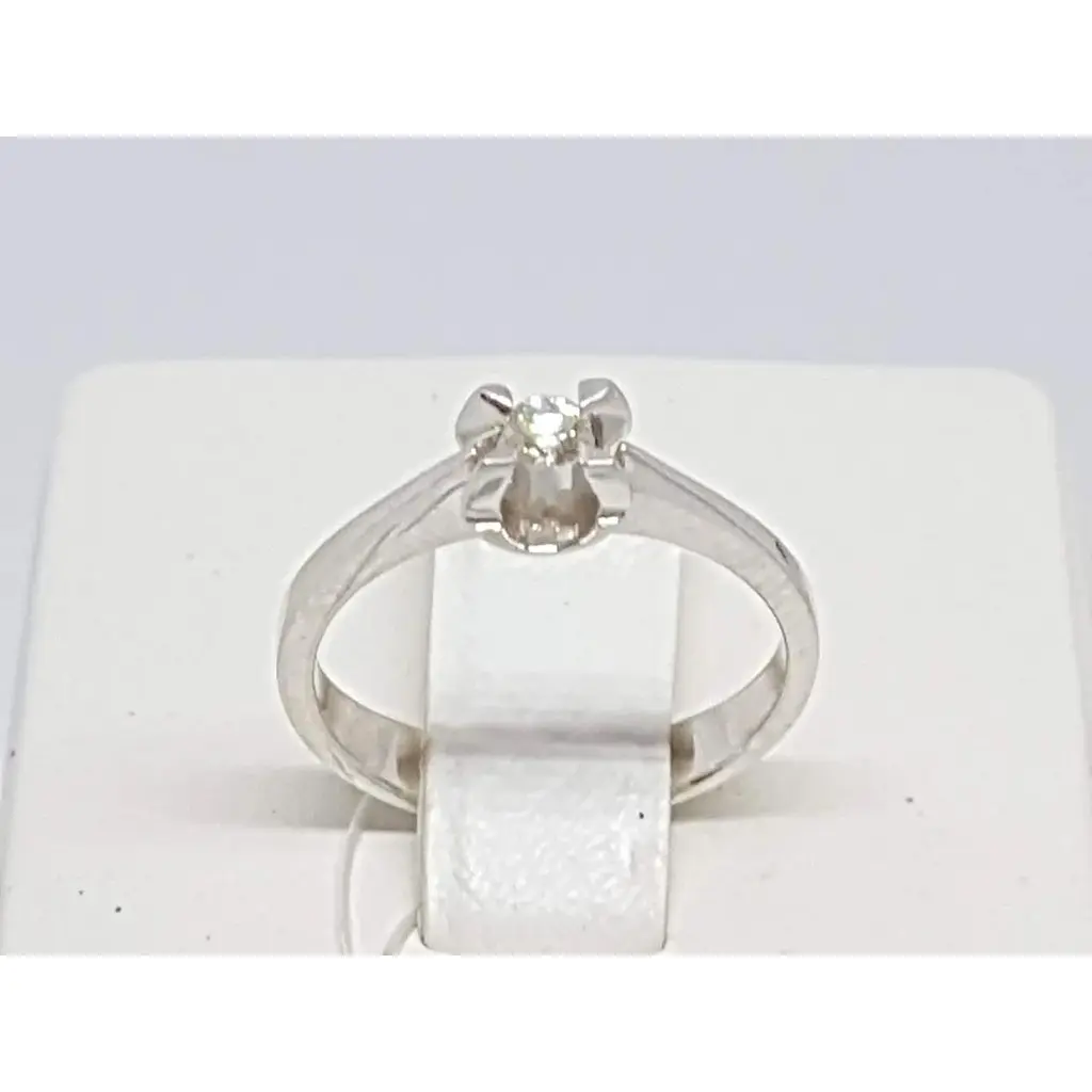 Золоте кільце Геліос з діамантом. Артикул 101302 15,5 - фото 3